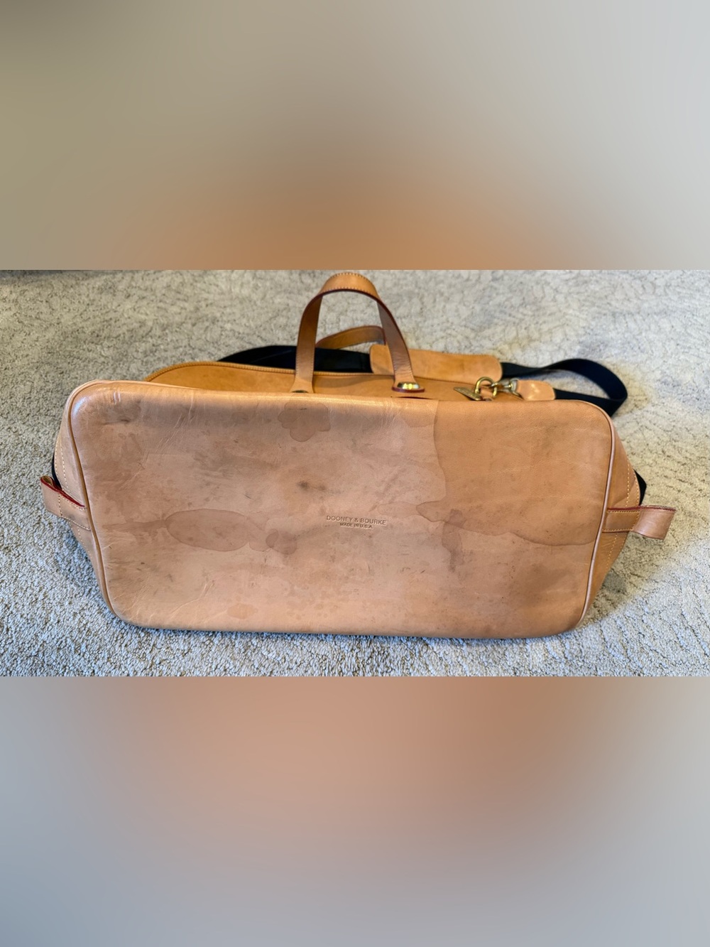 Dooney & Bourne Vintage Weekender Cabriolet Canvas & Leather [SEE CONDITION] - Picture 13 of 15